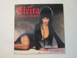 Vintage 1990 Elvira Mistress Of The Dark Calendar