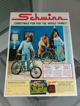Vintage 1971 Schwinn Pea Picker Krate Stingray Advertisement