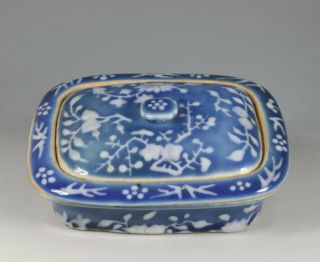 A Chinese Blue and White Soap Dish Guangxu 19thC 2