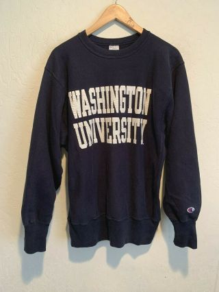 Vintage 90’s Washington Huskies Champion Reverse Weave Crewneck Sweater Large