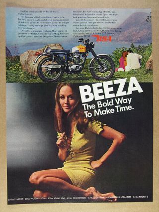 1969 Bsa 441 Victor Special Motorcycle Vintage Print Ad