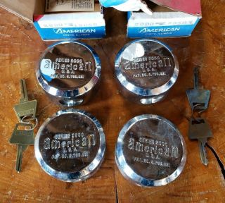 American Lock 2000 Series Steel Round Padlock With Key - Nos Vintage Puck Vending