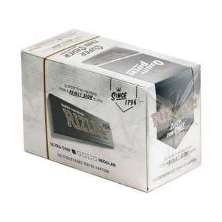 Rizla Silver Cigarette Rolling Paper 100 Booklets (full Box) Pack