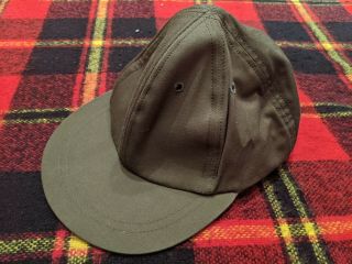 Vintage Vietnam Us Army Military Green Field Cap Hat Ace Mfg Co Inc Size 7 1/8
