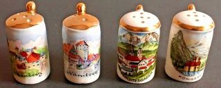 Vintage German Beer Stein Salt & Pepper Shakers (4)