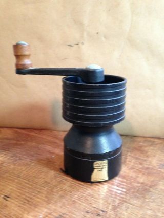 Antique Spong Cast Iron Coffee Mill Moulins A Cafe Made In England