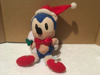 Sonic The Hedgehog Santa Christmas Plush Sega Japan Vintage Retro 1992 Ufo Prize