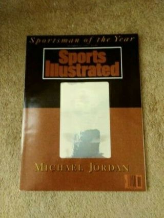 Michael Jordan Sports Illustrated Sportsman Of The Year Dec.  23,  1991• Hologram