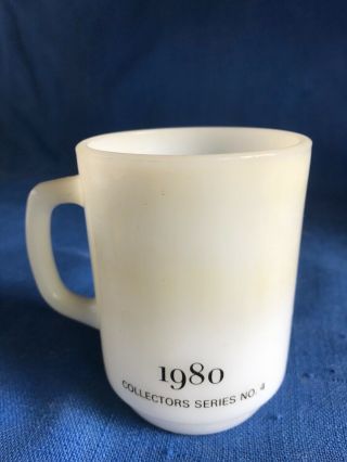Vintage 1980 Anchor Hocking Fire King Snoopy For President Mug Cup 4 Peanuts VG 3