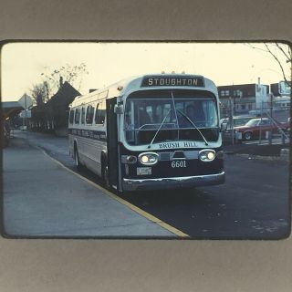 Vintage Mbta Kodachrome Slide 1976 35mm Old Bus Boston Transit Slide