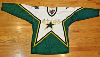 Dallas Stars Hockey Vintage White Jersey Pro Player Stitched Nhl Youth S / M