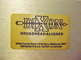 Vintage Dixon Nock & Broadhead Aligner in Origional box & instructions 3