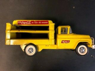 Vintage 50 S Buddy L Coca - Cola Delivery Truck Pressed Steel