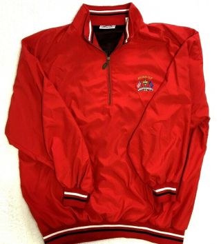 Vintage Slazenger Mens Golf Pullover XXL Jacket Ryder Cup The Country Club Red 2