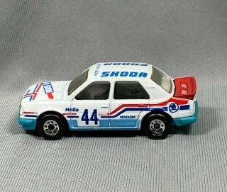 Vtg 1986 Matchbox Car Skoda 130 Lr Rally