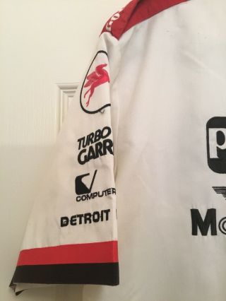 Penske Racing IndyCar PPG Mobil 1 Race Worn Button Down Crew Shirt Marlboro 2