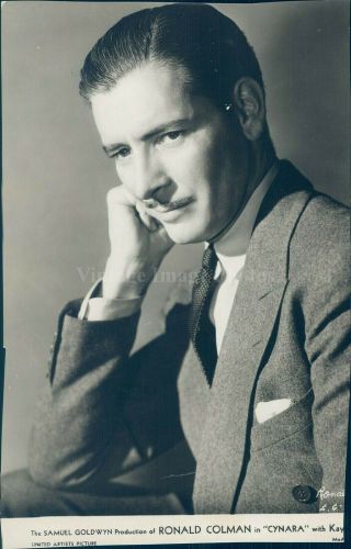 Photo Ronald Colman Cynara Samuel Goldwyn Actor Celebrity Star 6x8 Vintage