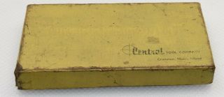 Vintage 0 - 1 " Central Tool Co.  No.  12rl Outside Micrometer W/ Box (inv H307)