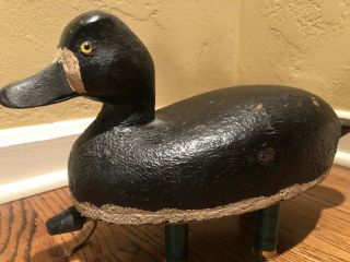 Duck Decoy Circa 1930 - Hand Carved And Painted By George “red” Wier