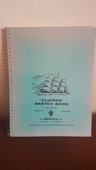 Vintage Morilla Co Clipper Sketch Book No 20 - S 8 - 1/2 " X 11 "