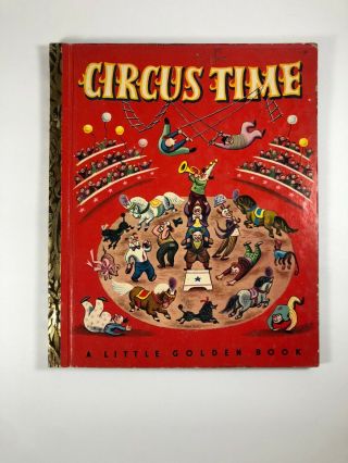 Vintage Little Golden Book Circus Time 31 1948 Marion Conger