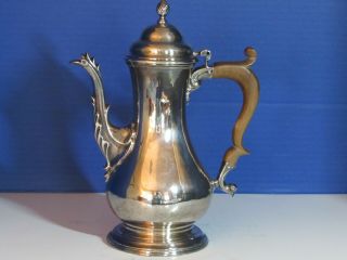 18th C Antique 1768 George Iii Sterling Silver Coffee Pot London 10 " High