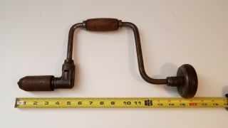Vintage Millers Falls Co.  Ratcheting Bit Brace Hand Drill Model 731 - 12 In