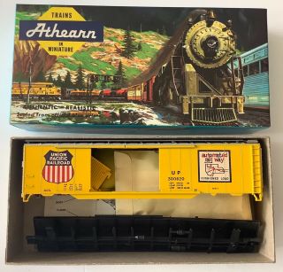 Vintage 1965 Athearn Ho Scale Union Pacific 50 Ft Dbl Dr Box Car Nos Kit