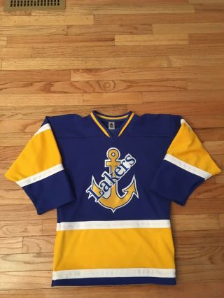 Lake Superior State Lakers Wcha Vintage Ot Sports Game Style Youth Hockey Jersey