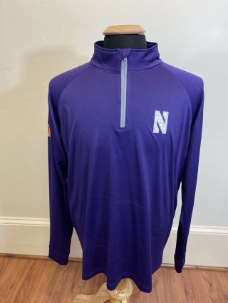 Northwestern Wildcats Under Armour 1/4 Zip Pullover Jacket Purple Men 