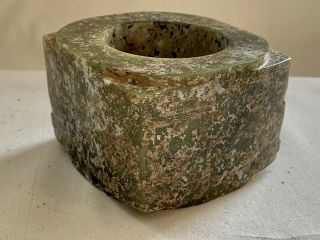 Antique Chinese Hardstone Cong Archaic Neolithic Period Shang Dynasty