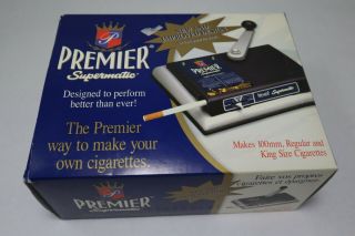 Premier Supermatic Cigarette Machine Tobacco Injector Rolling Maker Making Kings