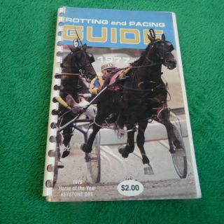 Harness Horse Racing 1977 Usta Trotting And Pacing Guide Hand Book Keystone Ore
