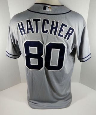 San Diego Padres Justin Hatcher 80 Game Issued Grey Jersey