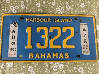 Harbour Island Bahamas Automobile License Plate