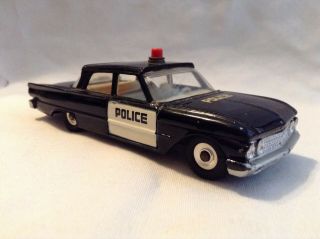 Vintage Dinky Toys Ford Fairlane Police Car Meccano