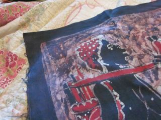 Vintage Batik African Wall Hanging Folk Art Textile 26 