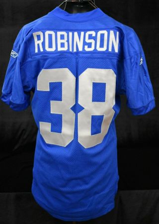 2008 Ramzee Robinson 38 Detroit Lions Game Worn Throwback Football Jersey Loa