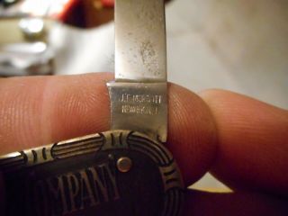 Vintage J.  E.  MERGOTT NEWARK N.  J.  advertising knife (National FIDELITY LIFE INSU 3