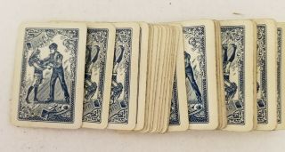 Antique Vtg Miniature U.  S.  Playing Cards Fauntleroy Dick Victorian Boy & Girl