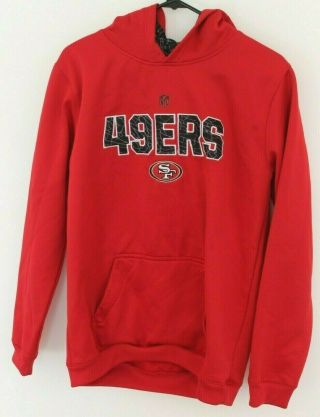 San Francisco 49ers Hoodie Sweatshirt Red Youth Extra Large Nfl Team Apparel