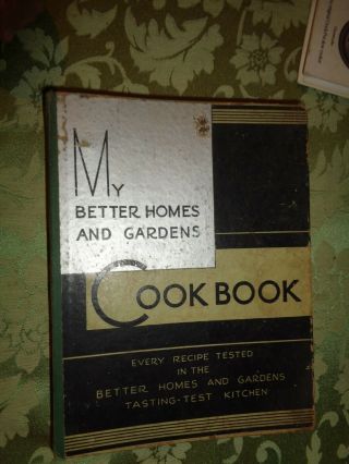 My Better Homes And Gardens Cook Book 1931 Binder Third Edition