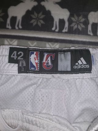 Los Angeles Clippers Team Issued Game Worn Mens Adidas NBA Shorts Size 42 3