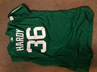 Blaine Hardy Game Worn St.  Patrick’s Day Tigers Jersey From Spring Training 2018