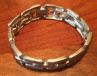 Vtg 1980’s Givenchy Paris York,  Silver Tone Chain Link Bracelet