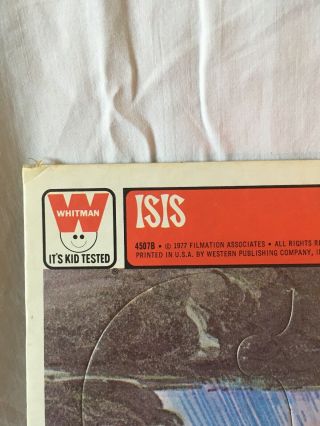Whitman ISIS 1977 FRAME TRAY PUZZLE DC Comics 12 piece set Vintage 4507B USA 2