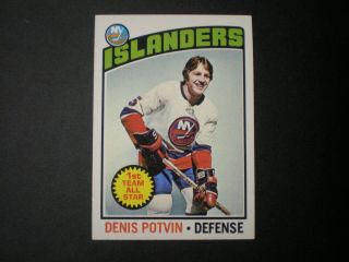 1976 - 77 Topps Nhl Islanders Denis Potvin Card 170