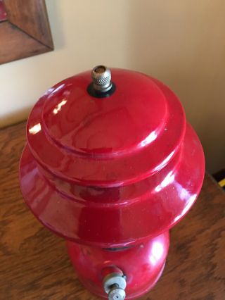 Vintage Red Coleman Lantern,  Sunshine Of The Night 200A Dates 2 ‘64 3