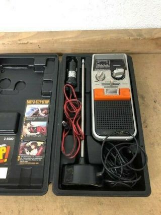 Vintage Help Ge Emergency 3 - 5900 Full Power 40 Channel Cb Radio With Hard Case