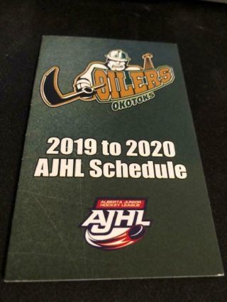 2019 - 20 Okotoks Oilers Hockey Pocket Schedule